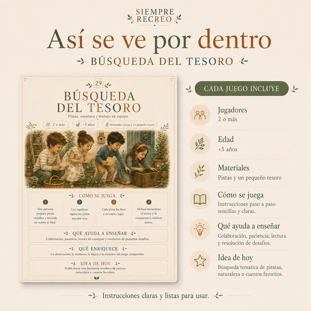 Siempre Recreo LIBRO DIGITAL E-BOOK — Juegos de nuestra infancia para volver a conectar VOL.1 | 4+ AÑOS