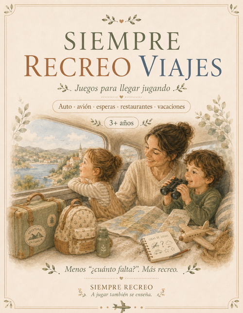 Siempre Recreo | Guía de juegos para VIAJES | 3+ AÑOS