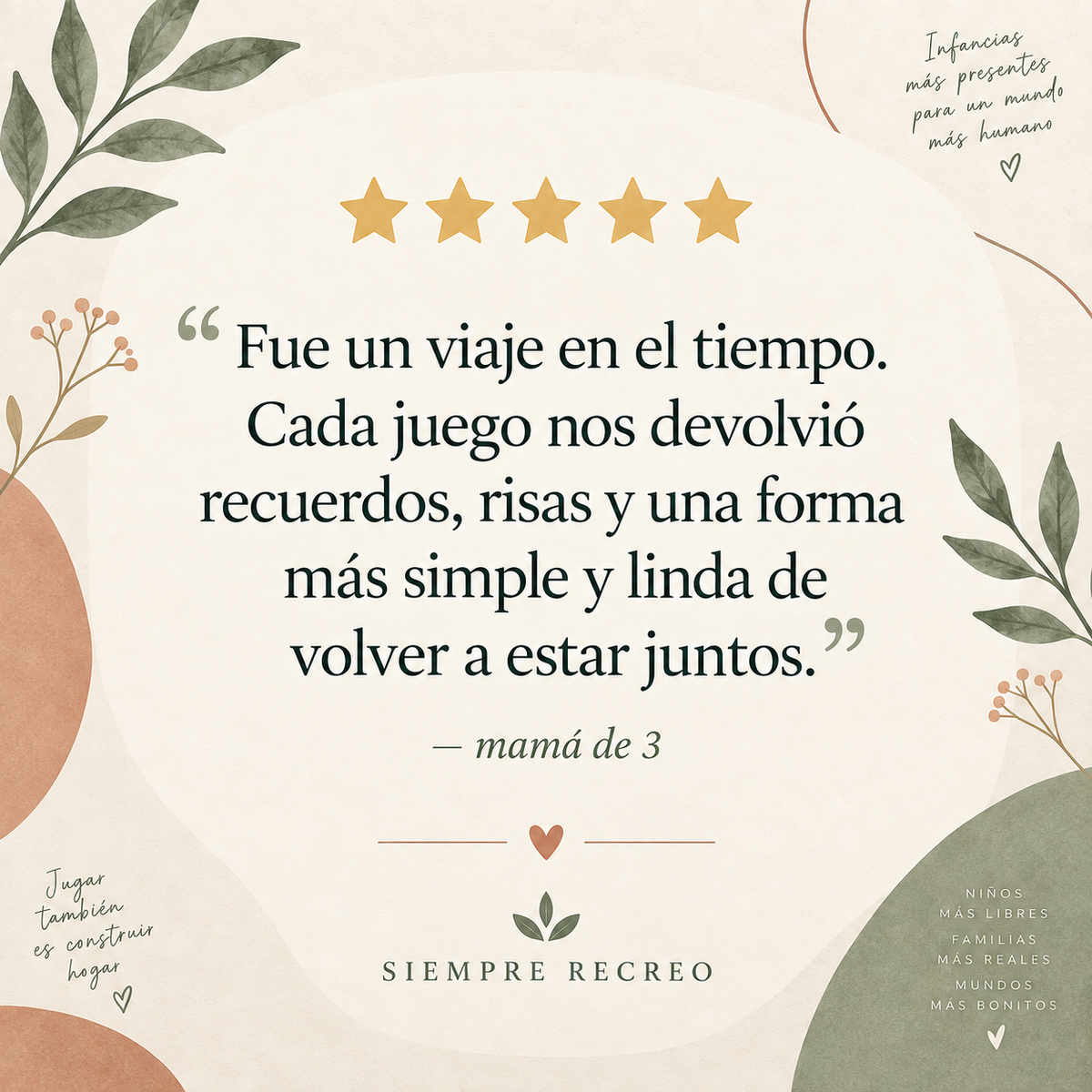 Siempre Recreo LIBRO DIGITAL E-BOOK — Juegos de nuestra infancia para volver a conectar VOL.1 | 4+ AÑOS